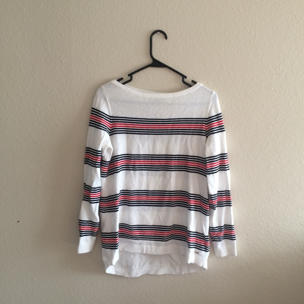 Ralph Lauren white striped light summer sweater